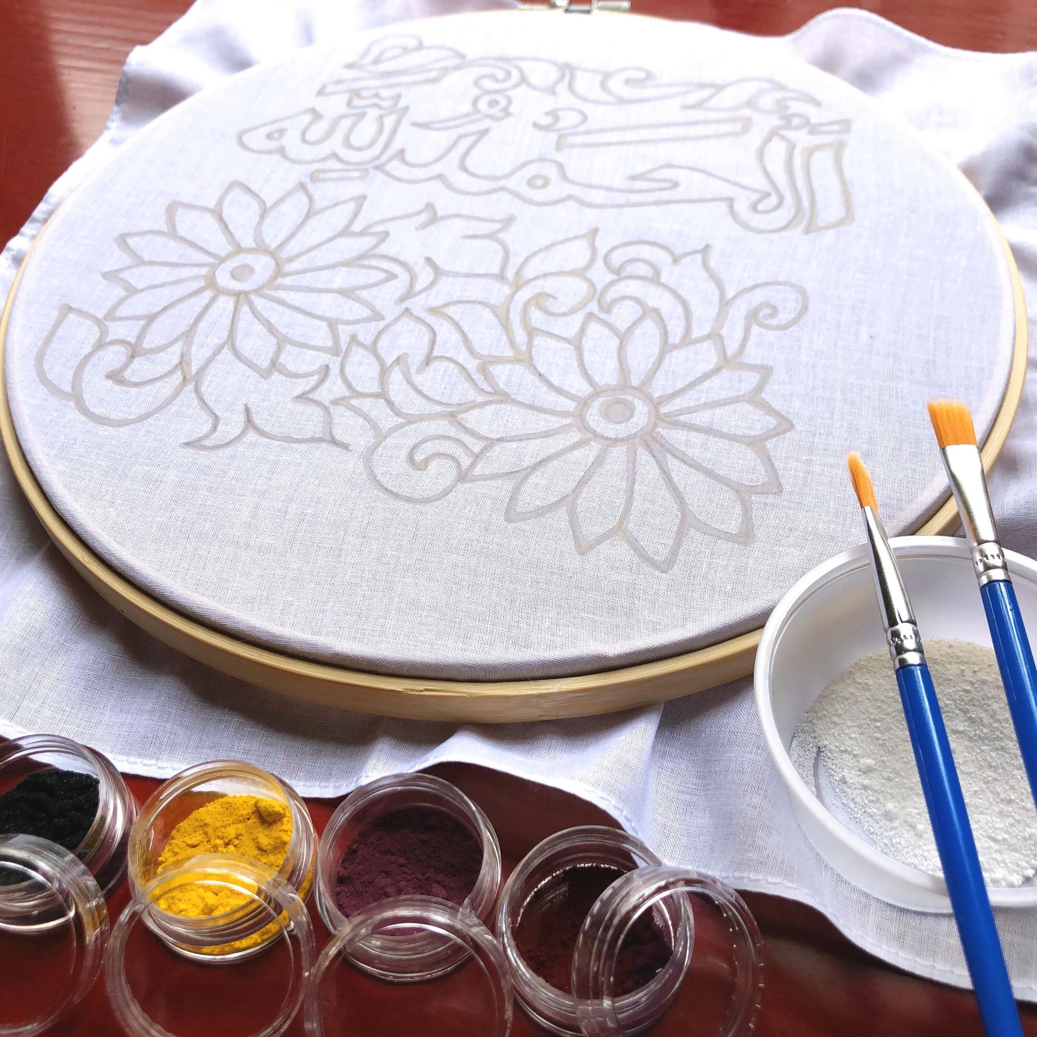 Ramadan Batik  Painting  Kit Alhamdulillah Teratai Malaysia