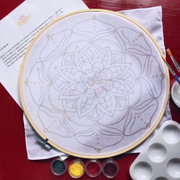 Batik Hoop Painting Kit - Om-azing