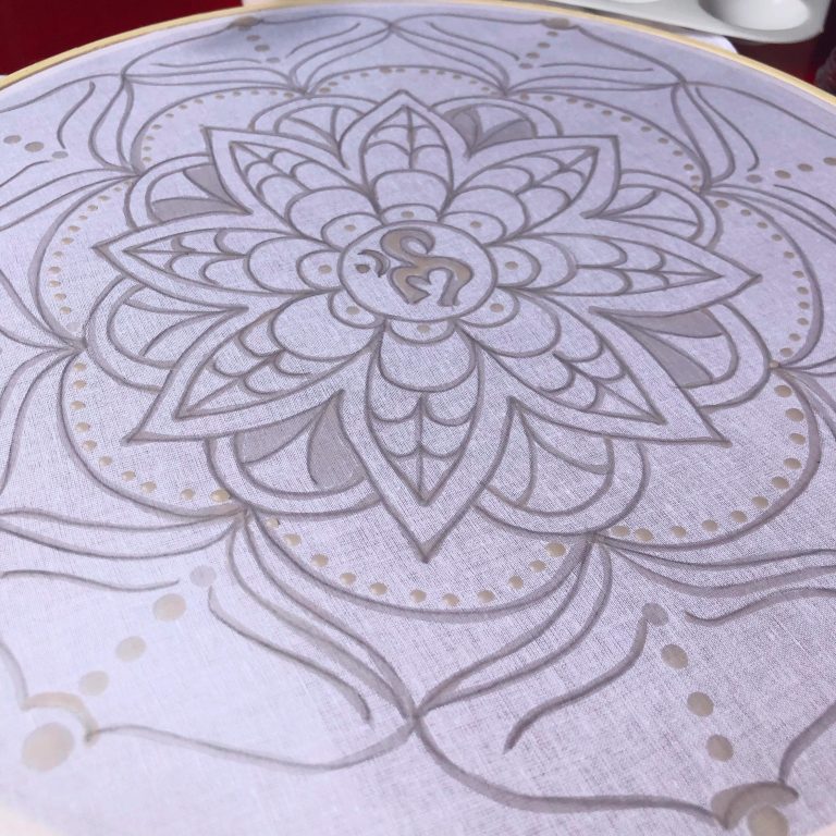 Batik Hoop Painting Kit - Om-azing - Image 3