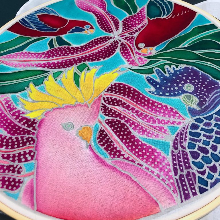 Online Batik Hoop Painting Party on Sunday, January 31 (PRIVATE) - Image 13