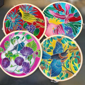 Feathered Friends DIY Batik Hoop Painting Kits