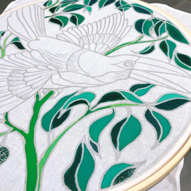 Batik Hoop Painting Kit - Toucan - Image 3