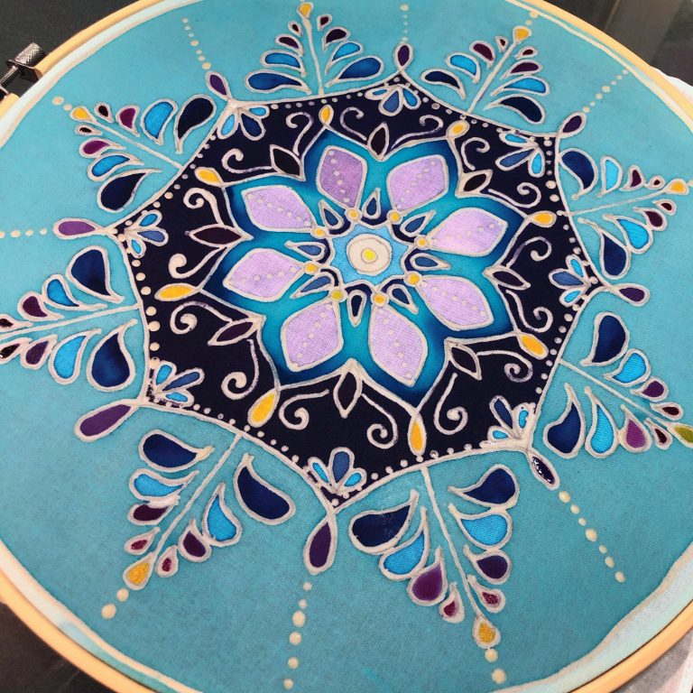 Online Batik Hoop Painting Party on Sunday, January 31 (PRIVATE) - Image 3
