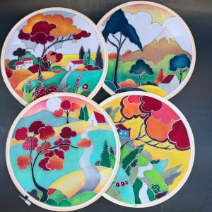 Home Is Where The Heart Is Batik Hoop Painting Kits