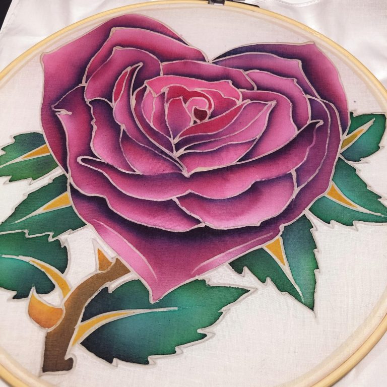 Batik Hoop Painting Kit - Sweetheart - Image 3