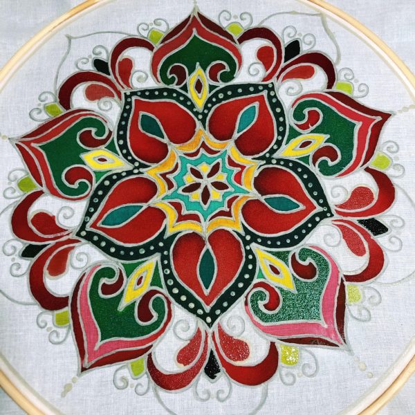 Mandala Batik Painting