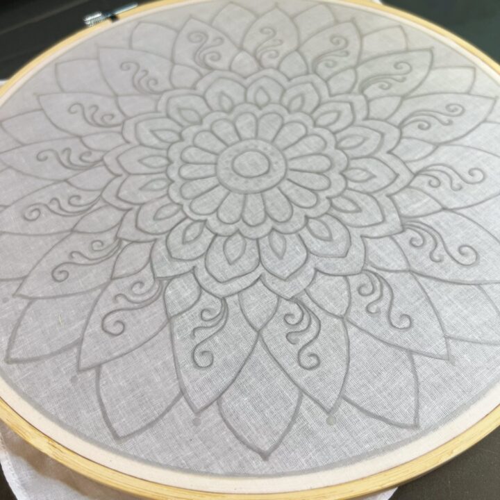 Batik Hoop Painting Kit - Diwali Floral - Image 2