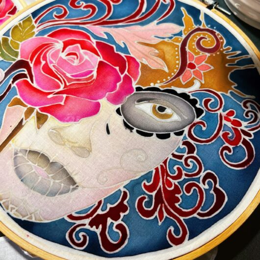 Batik Hoop Painting Kit - Paloma