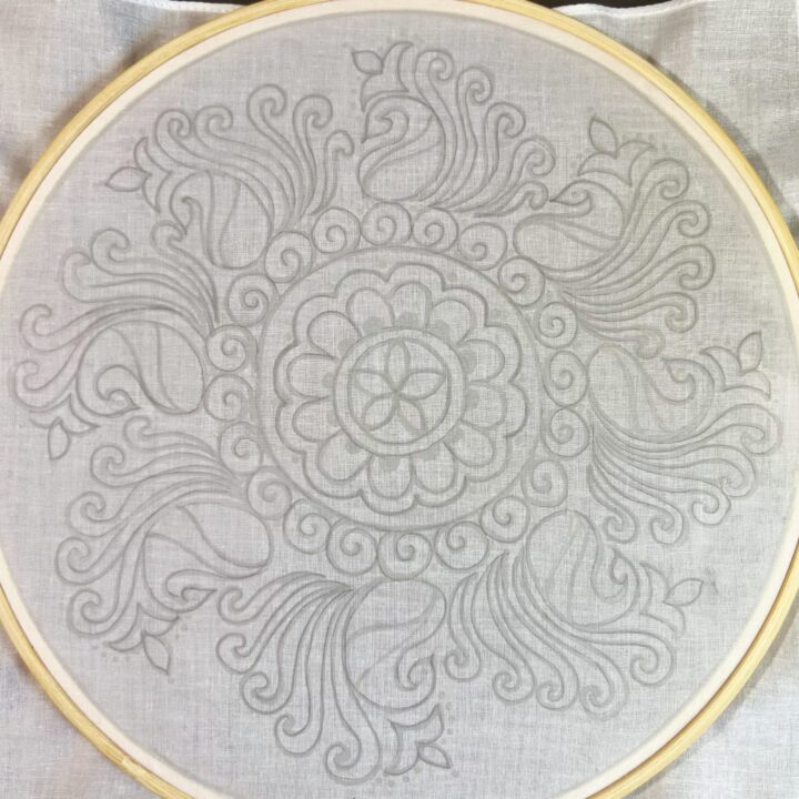 Batik Hoop Painting Kit - Diwali Peacock - Image 3