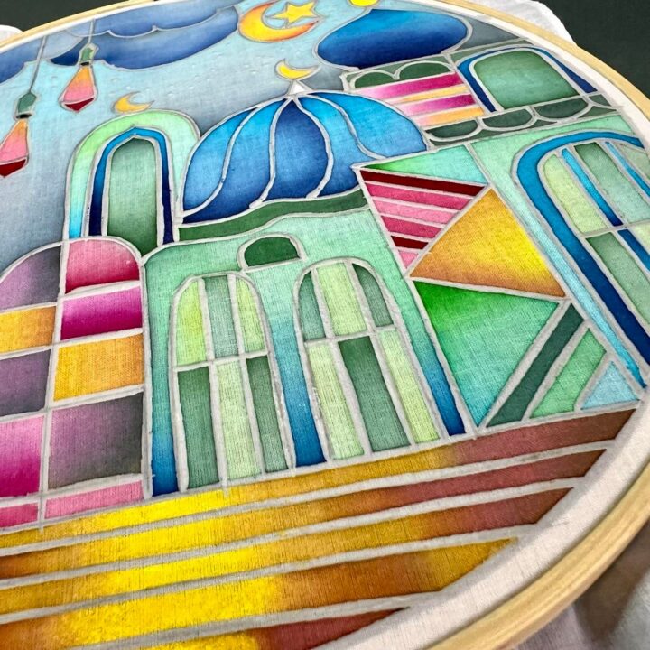 Ramadan Masjid Batik Hoop Painting Kit