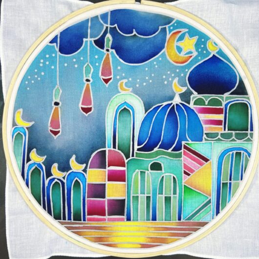 Ramadan Masjid Batik Hoop Painting Kit