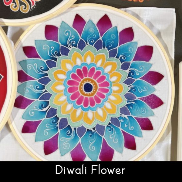 Diwali Flower Batik Hoop Painting Kit