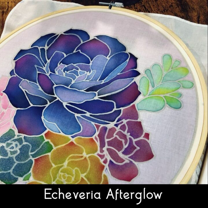 Echeveria Afterglow Batik Painting Kit