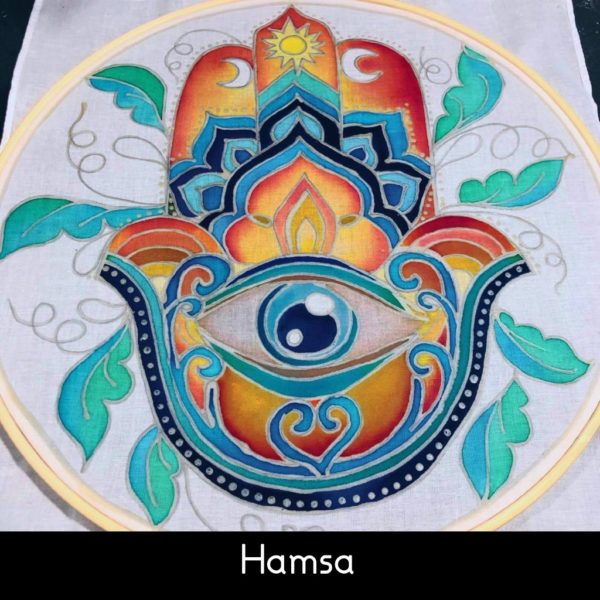 Hamsa Batik Hoop Painting Kit