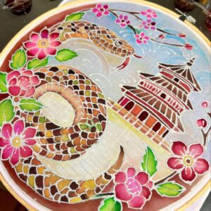 Chinese New Year Snake Design for Batik Hoop