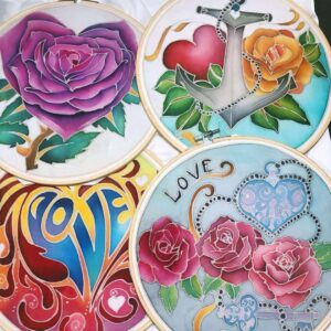 Love Designs for Batik Hoop Painting Workshop