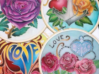 Love Designs for Batik Hoop Painting Workshop